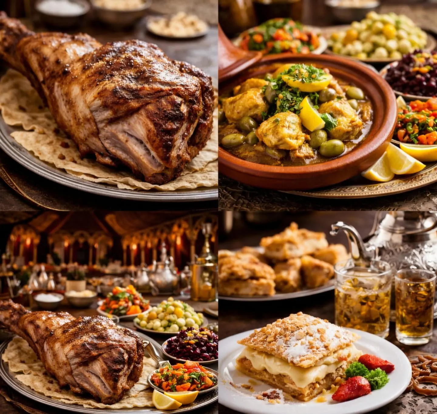 Présentation du Menu Bladi Méchoui - Gastronomie marocaine chez Chez Ali Marrakech